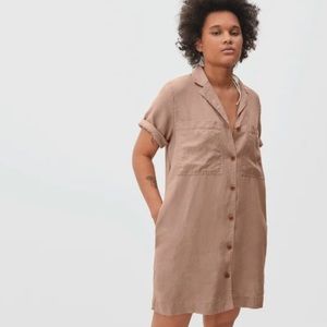 The Linen Workwear Dress by Everlane